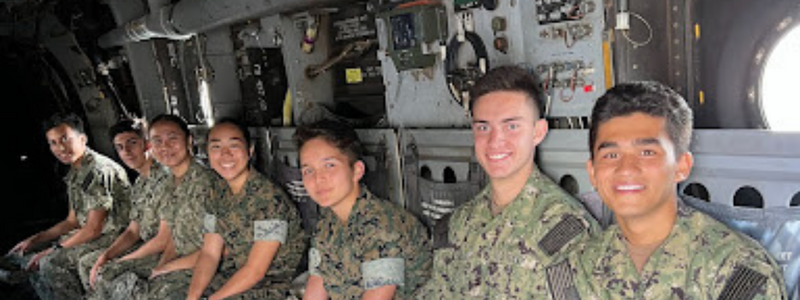 Students enjoy exploring the cabin of the Osprey, where many different types of missions can take place.  