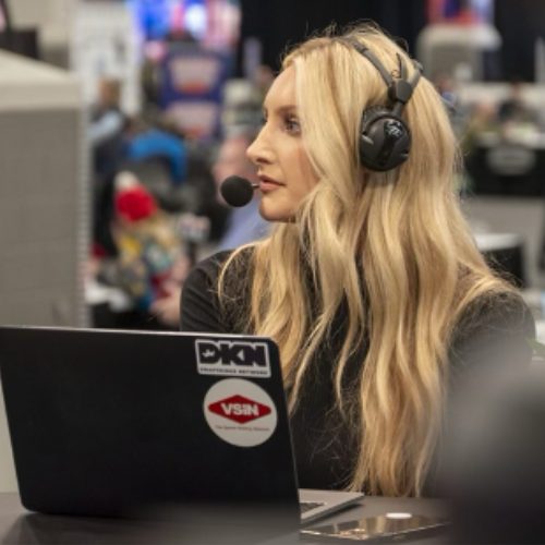 Buonantony reporting rinkside.