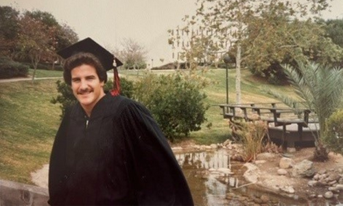 Bernstein at his graduation in 1982. 