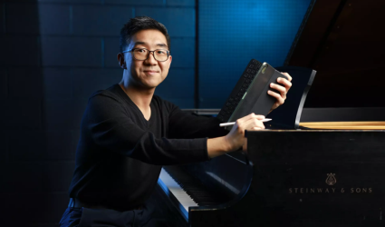 Composer and San Diego State University associate professor Texu Kim.(K.C. Alfred/The San Diego Union-Tribune)