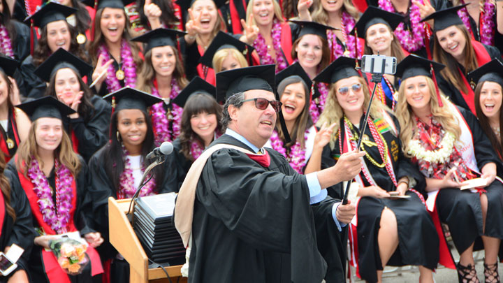 Director Carl Winston with HTM students