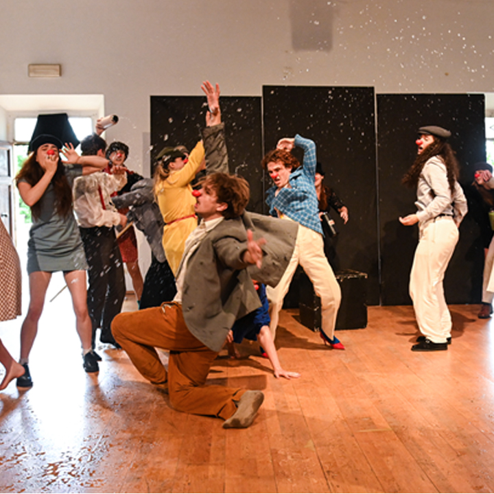 Jaysten Merced-Ares provided photos from their clowning showcase at the Accademia dell'Arte