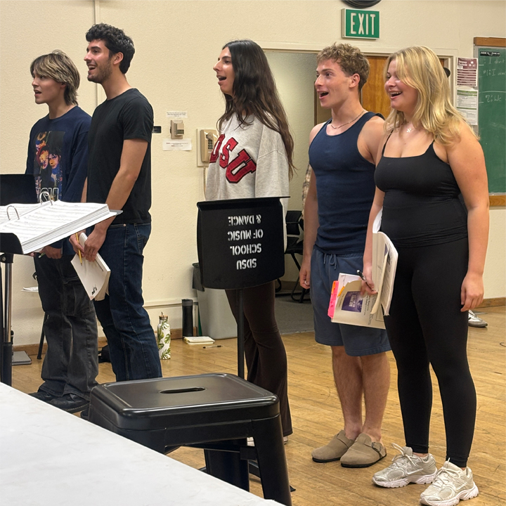 Dante Nathaniel as Ru, Vincent Colon as Jerome , Valentina D'Auria as Scotty, Charlie Portman as Tyler, Harper Nooney as KT. Photo courtesy of Katie Turner