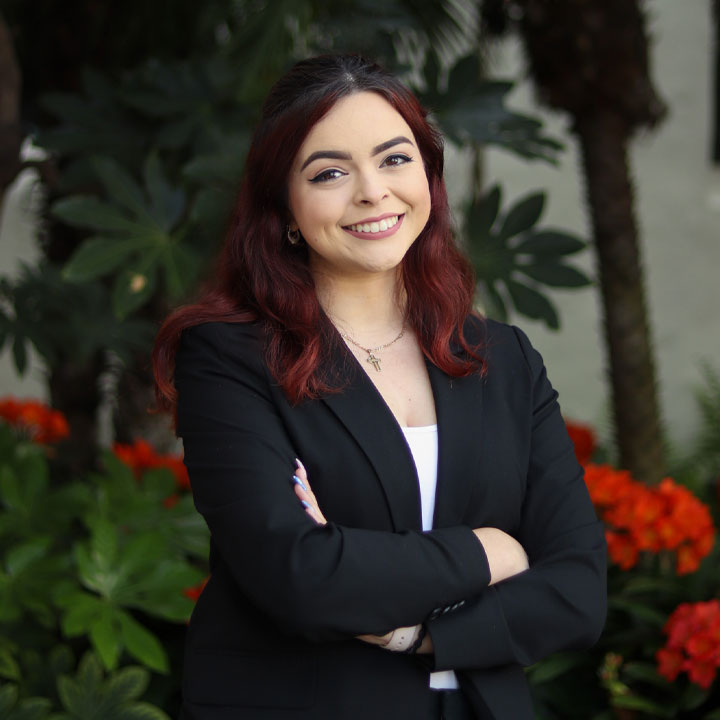 Noemi Portillo, a graduate student in the School of Journalism and Media Studies, studies how education and cultural identity influence Latino political communication.