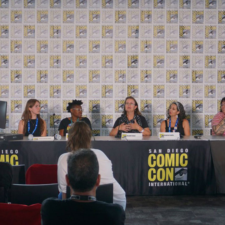 SDSU Researchers present at 53rd annual Comic-Con International. Photo credit Leslie L.J. Reilly/SDSU