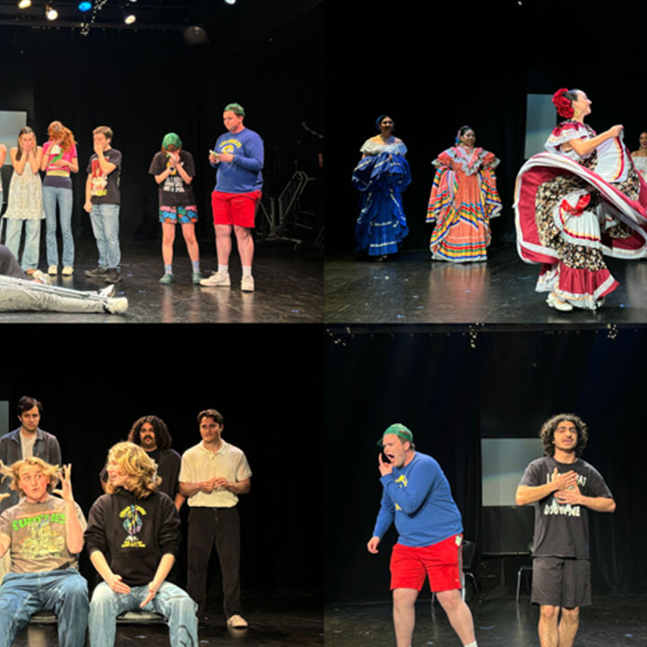 Students perform in the Skull and Dagger Uncaged Festival on March 8, 2025 in the Experimental Theatre. Photo courtesy of Felicity Desuasido