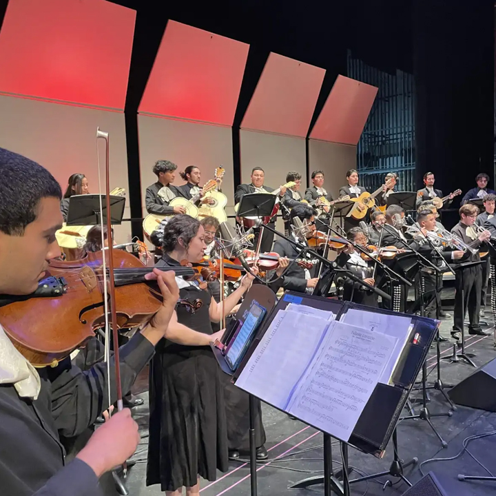 A Mariachi class was added last year to the San Diego State University music program. (Photo credit: Jeffrey Nevin)
