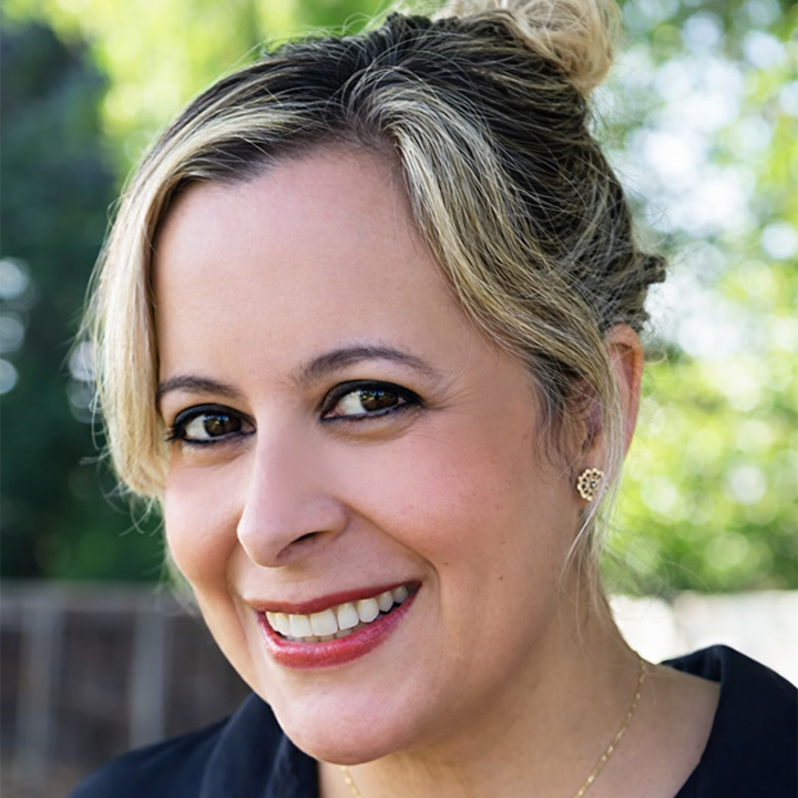 Portrait of Mabelle Reynoso outdoors.