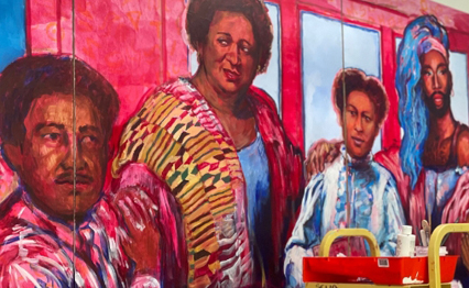 University Library Addition is set to unveil a mural honoring SDSU's history of Black leadership. (SDSU Photo) 